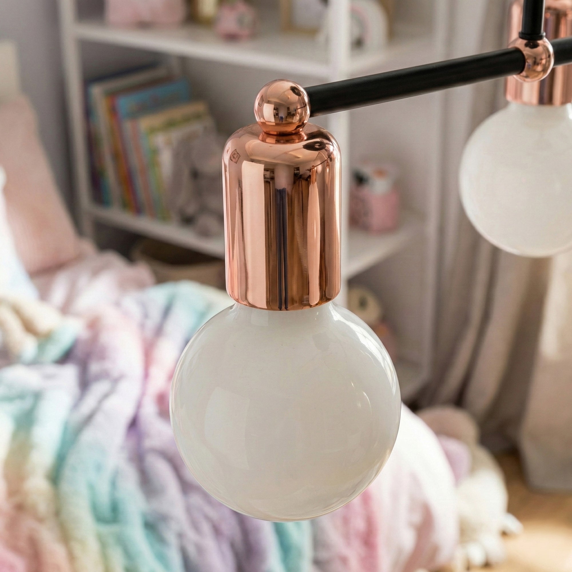 Lampa Sufitowa Wisząca Poczwórna  392200 Różowe Złoto  3