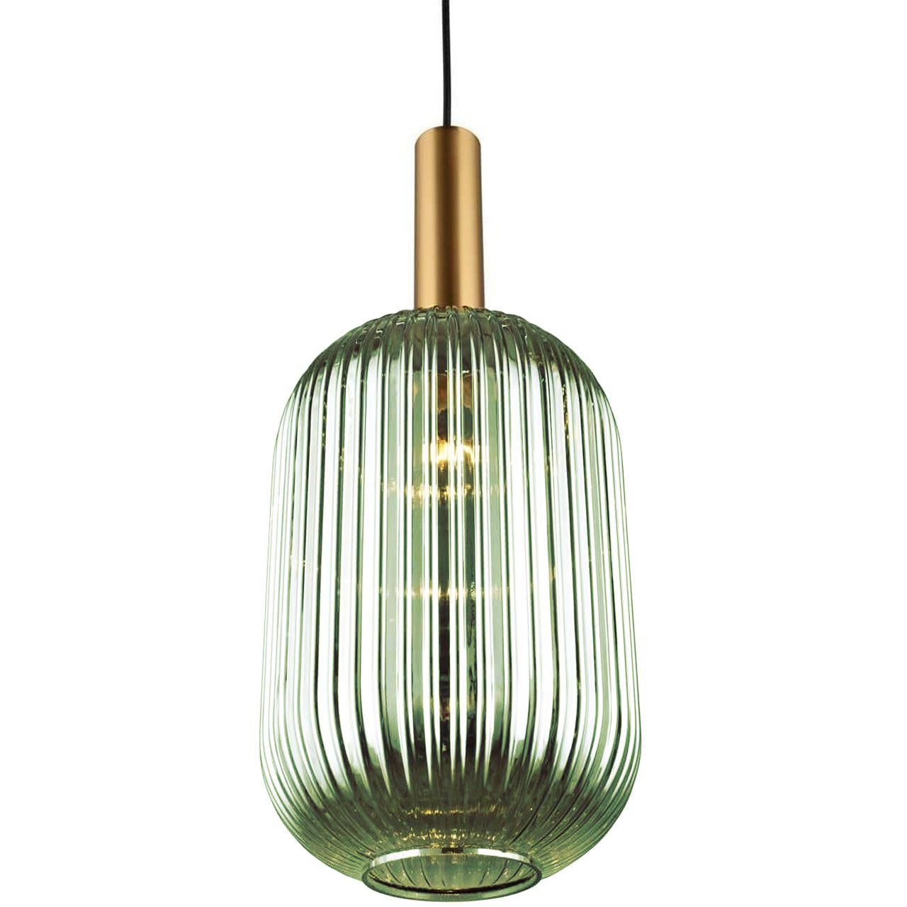 Lampa Sufitowa Wisząca Szklana APP459-1CP Zielona