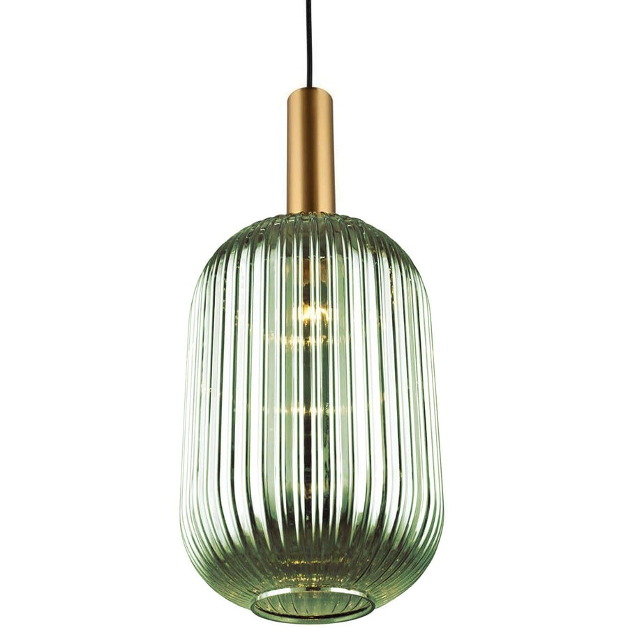 Lampa Sufitowa Wisząca Szklana APP459-1CP Zielona