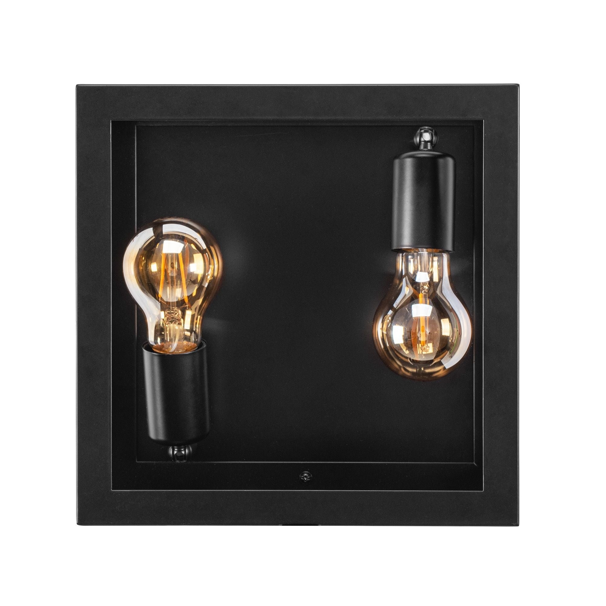 LAMPA ŚCIENNA KINKIET APP1305-2W CZARNA  8