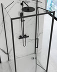 Kabina Prysznicowa Przyścienna Rapid Fold Black 90x80