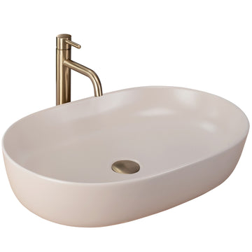 Umywalka nablatowa Rea CLEO 61 BEIGE MATT