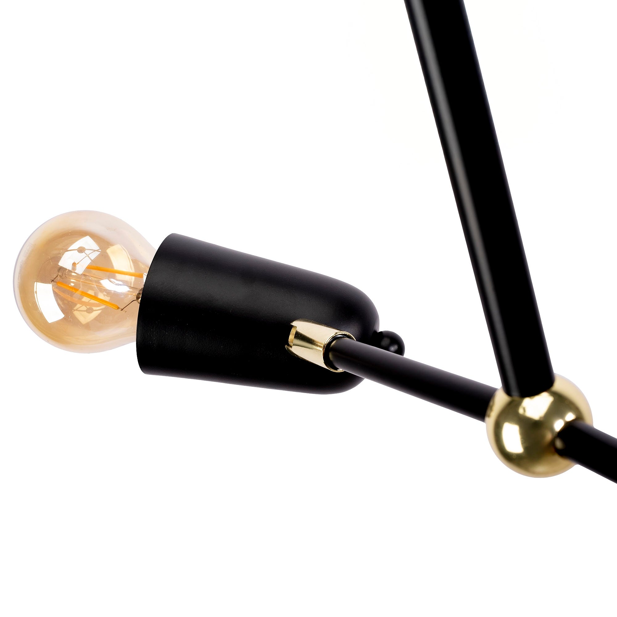 Lampa Wisząca 4-ramienna APP1708-4CP Czarna + Złoto  13