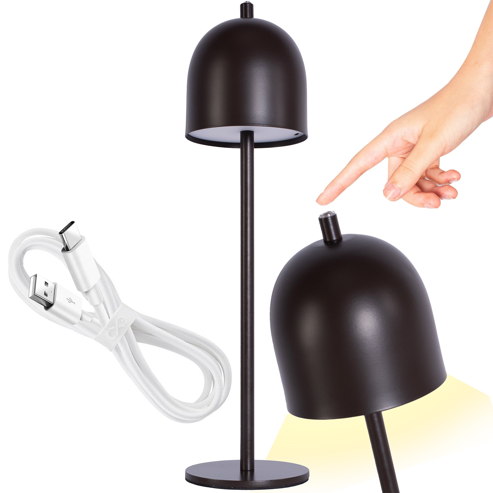 Lampka Nocna App1359-t Brązowa  1