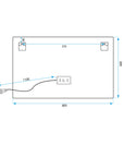 LUSTRO ŚCIENNE LED 80x60cm P10407  10