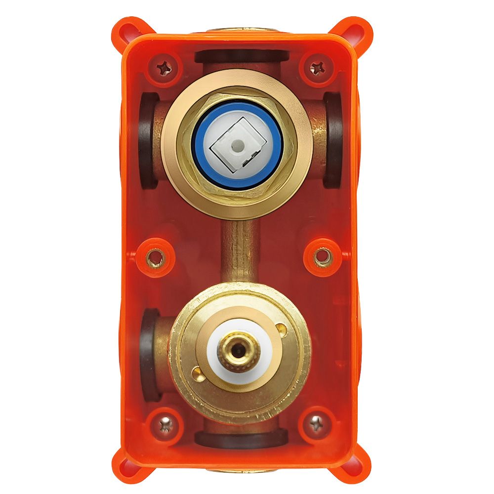 Zestaw wannowo-prysznicowy podtynkowy Rea Lungo złoty szczotkowany + BOX