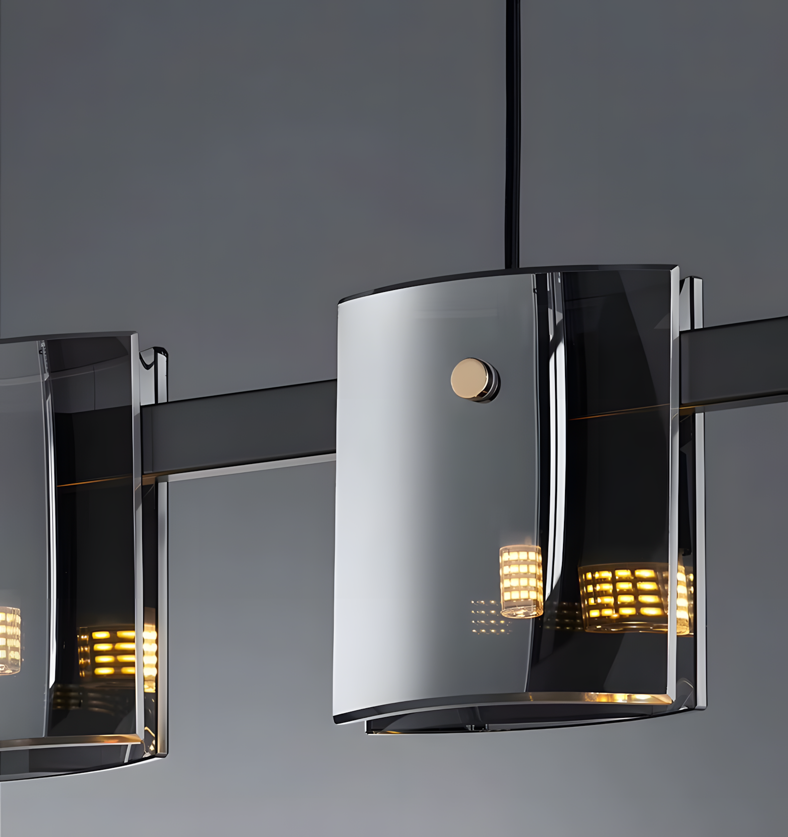Lampa Wisząca 5-punktowa APP1706-5CP Grey G9  4