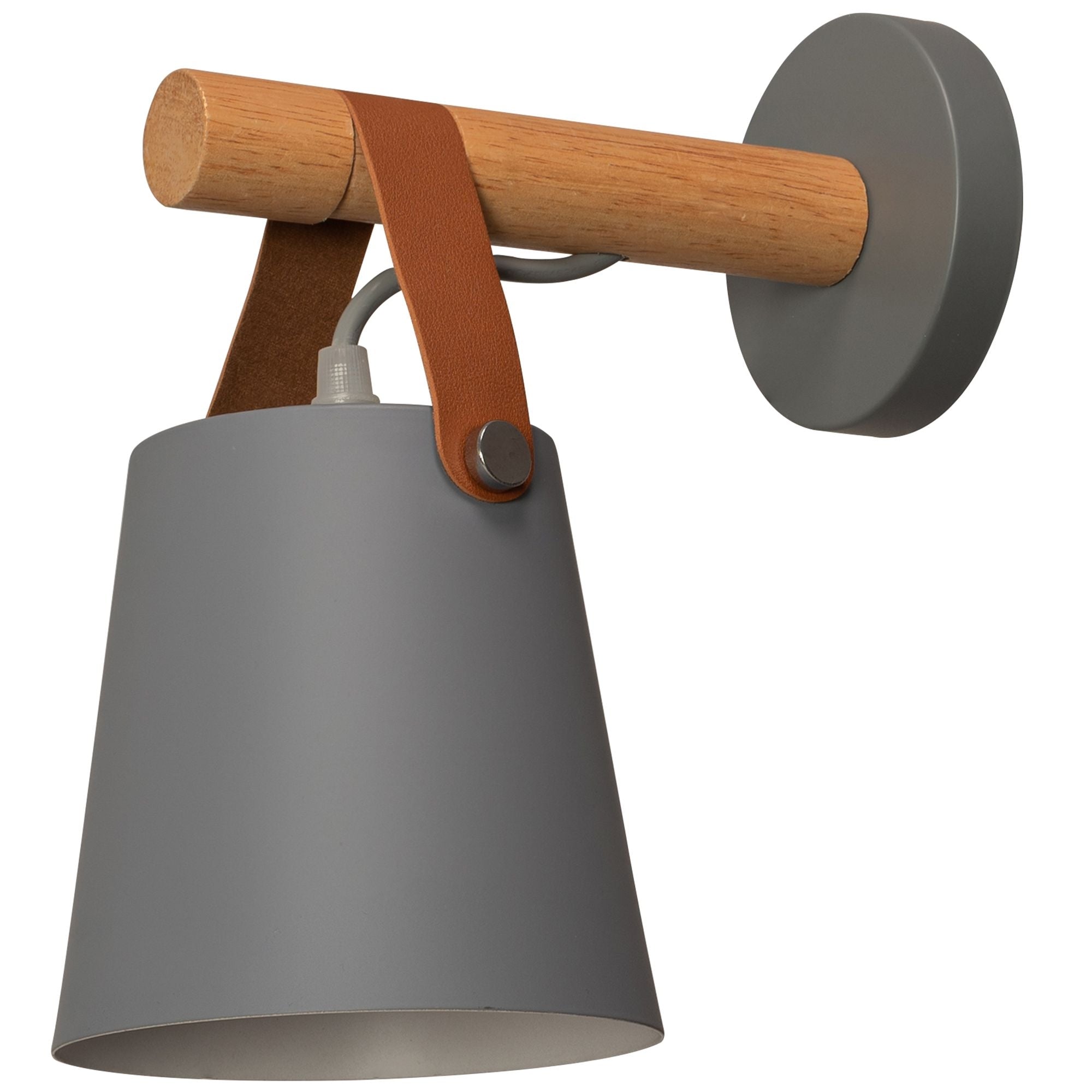 Lampa Kinkiet Ścienny Metalowy Z Paskiem Szary APP468-1W GREY  6