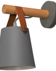 Lampa Kinkiet Ścienny Metalowy Z Paskiem Szary APP468-1W GREY  6