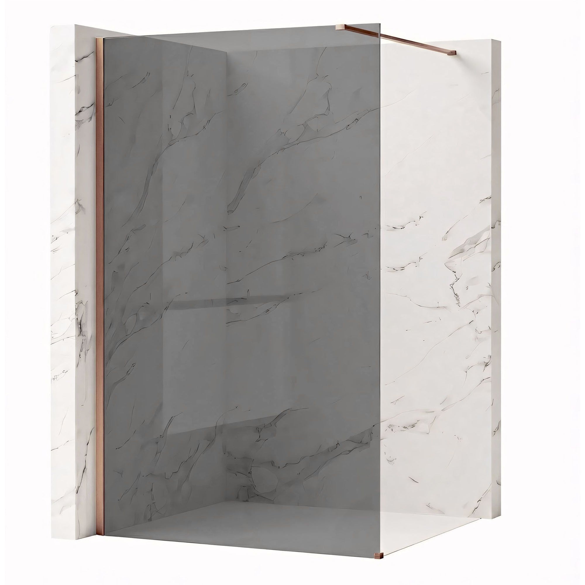 Kabina prysznicowa Walk-In Rea Flexi Grey / Brush Copper 110  2