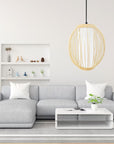 Lampa Wisząca Bambusowa APP1634-1CP  5