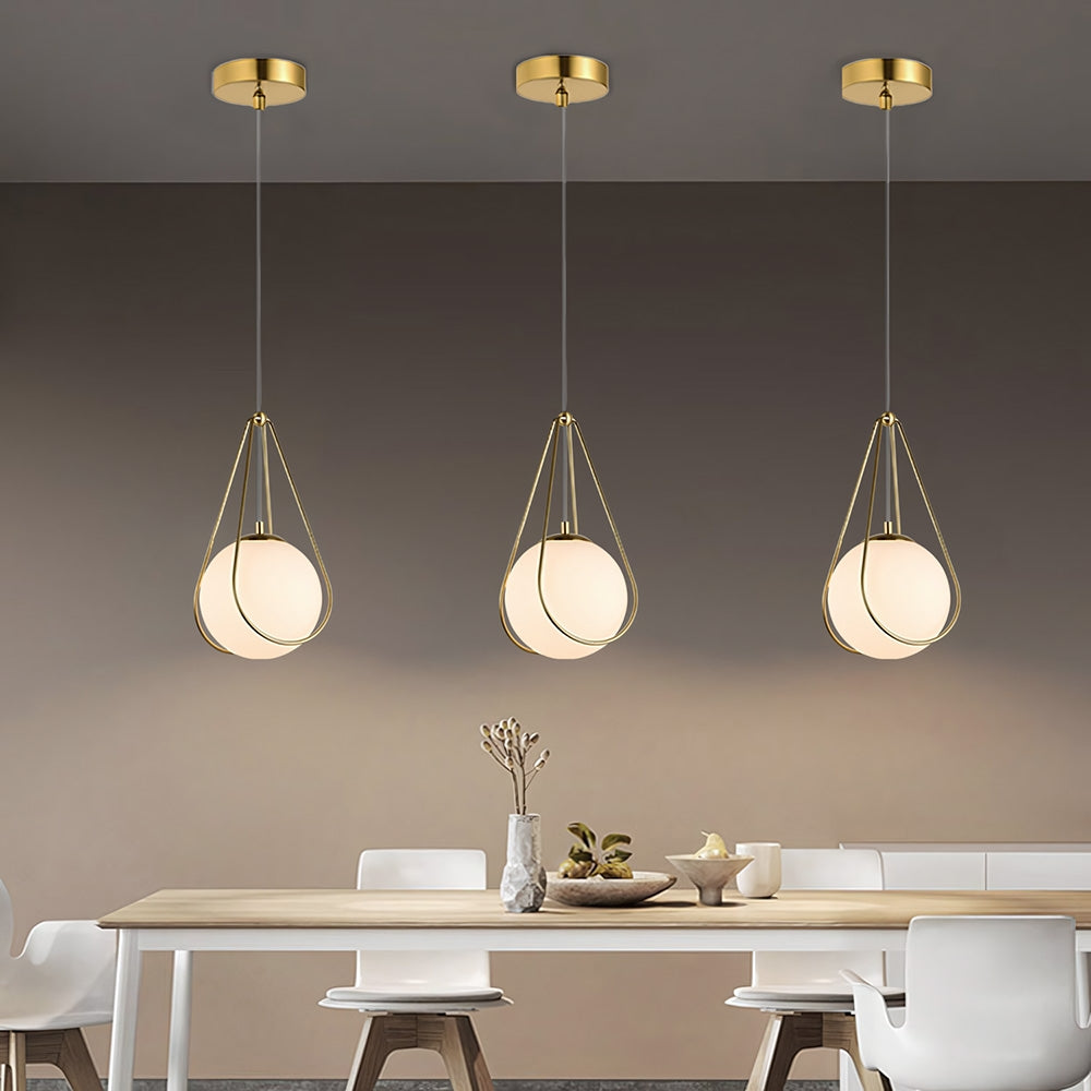 Lampa Sufitowa Wisząca APP1793-1CP 20cm Złota  4