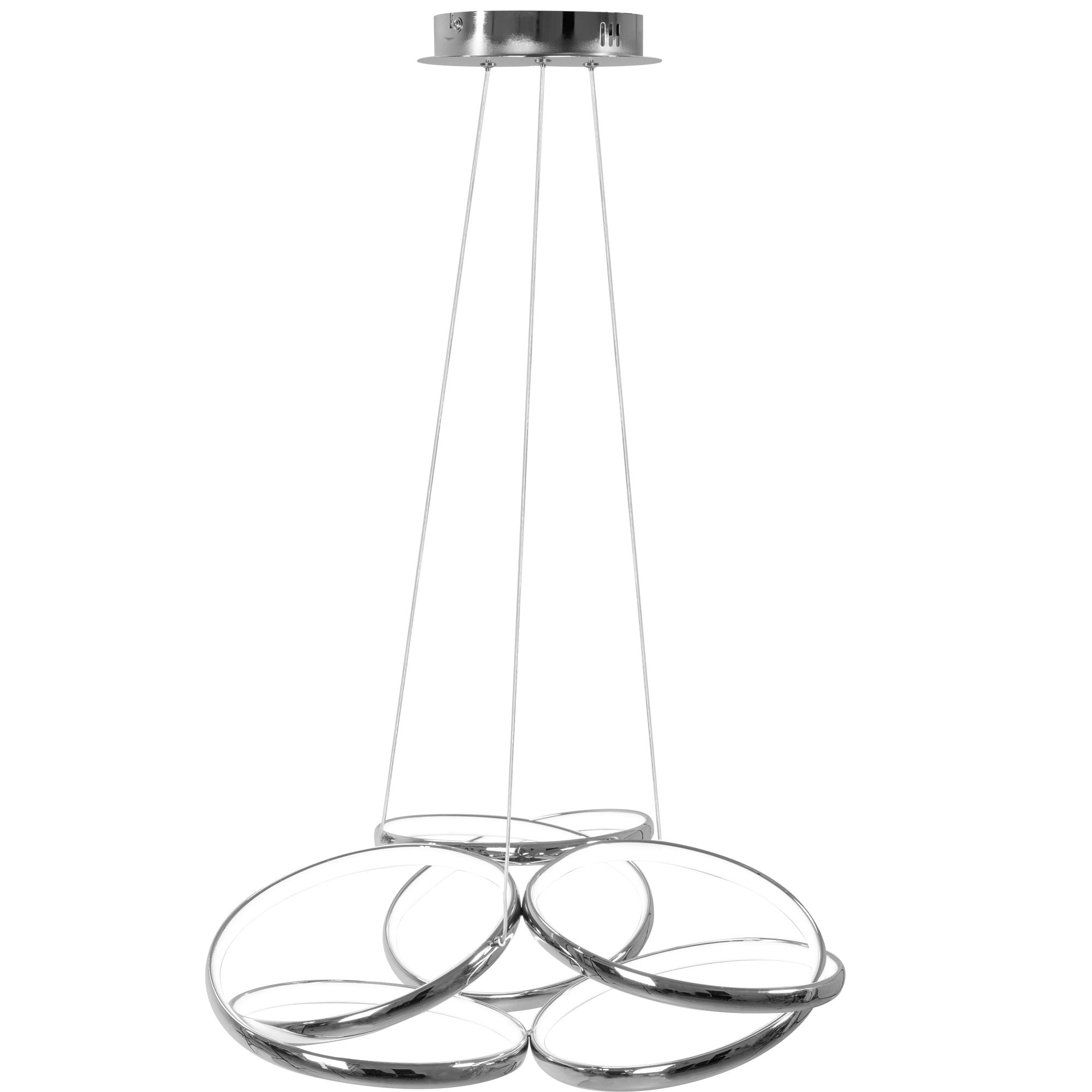 Lampa sufitowa nowoczesna LED + PILOT APP795-CP Flat Chrom