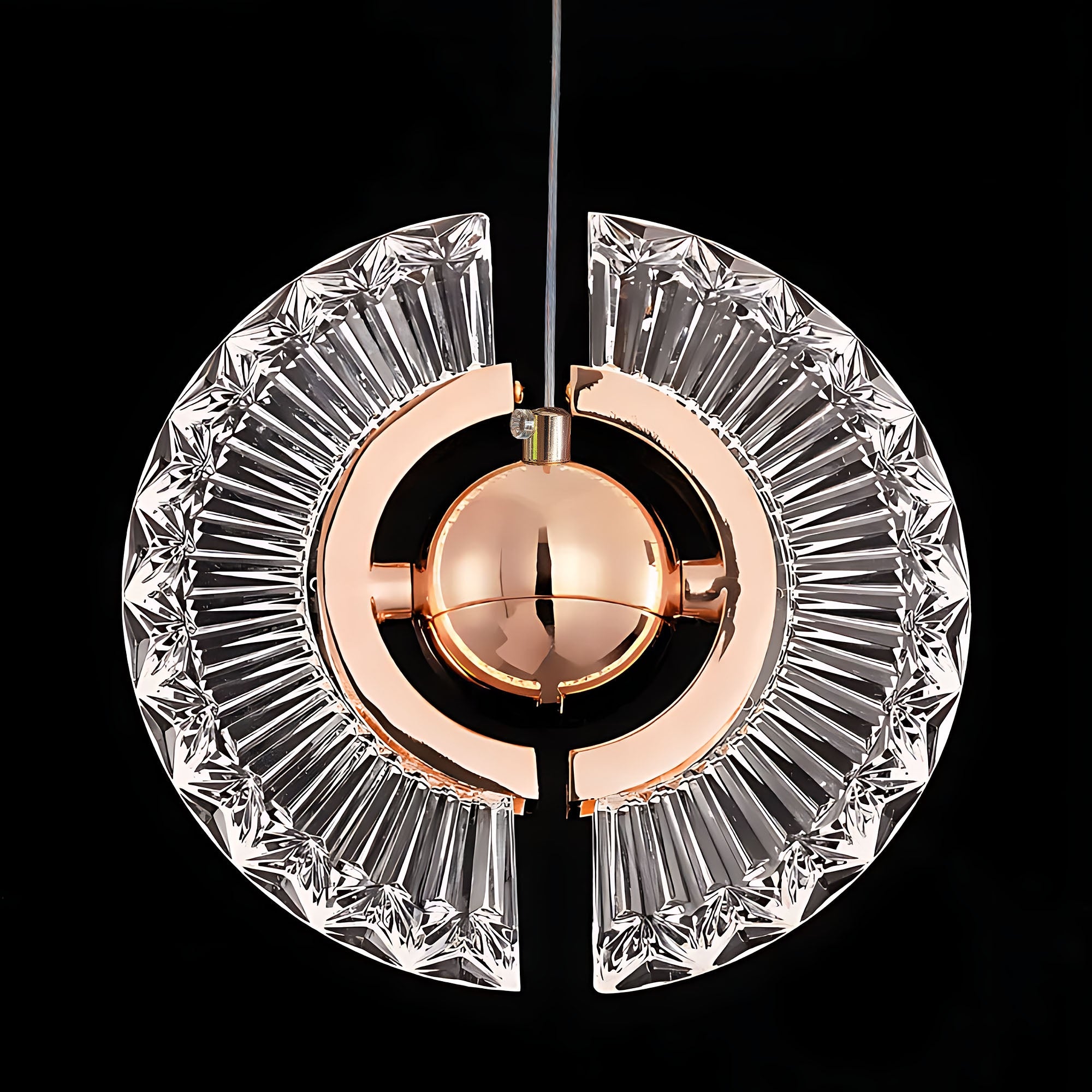 Lampa Sufitowa Wisząca Led Lhj108-2cp Złota  9