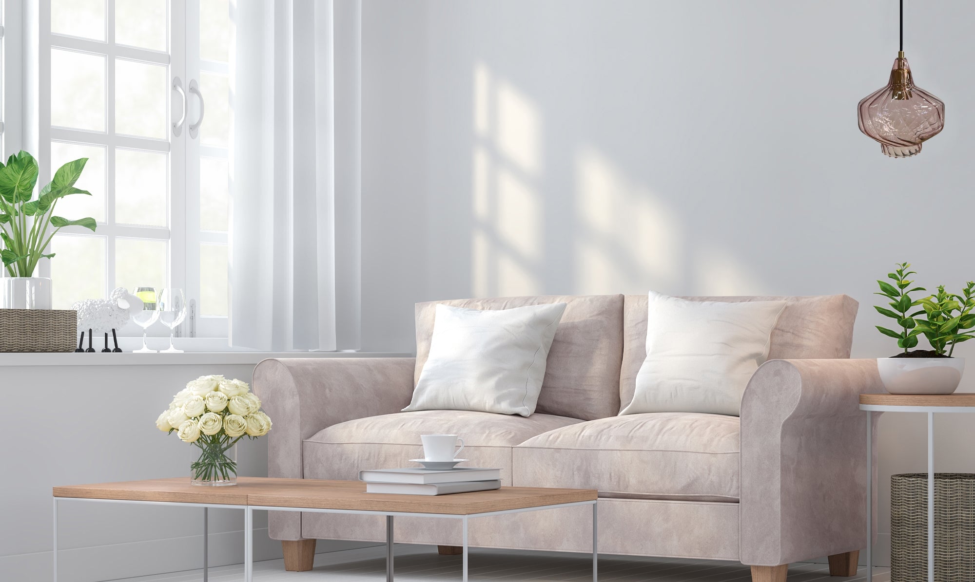 Lampa Wisząca APP1123-1CP Różowa  3