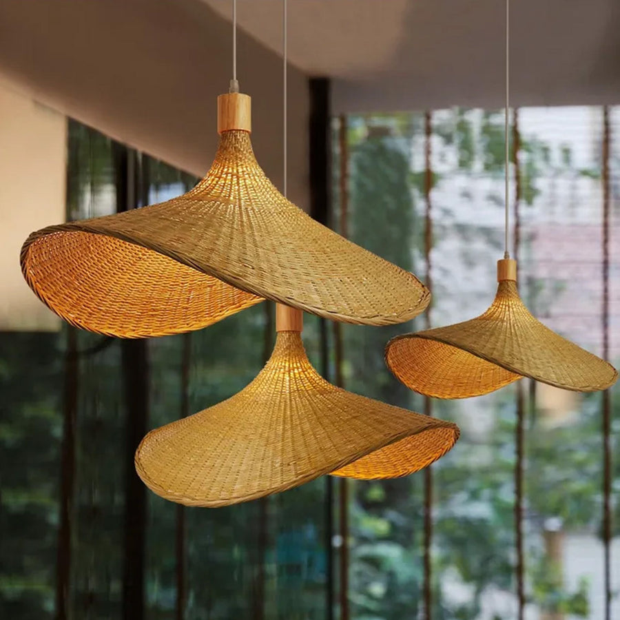 LAMPA WISZĄCA BAMBUSOWA APP1641-1CP