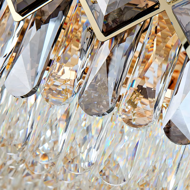 Lampa Kryształowa Wisząca APP1540-8CP60 Gold  3