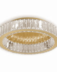 LAMPA KRYSZTAŁOWA PLAFON APP1722-C 50cm ZŁOTA SZCZOTKOWANA  1