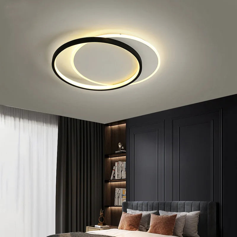 Lampa Sufitowa Lhj076-c Black/white 40 Cm Led  2