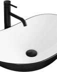 Umywalka nablatowa Rea Royal Black/White