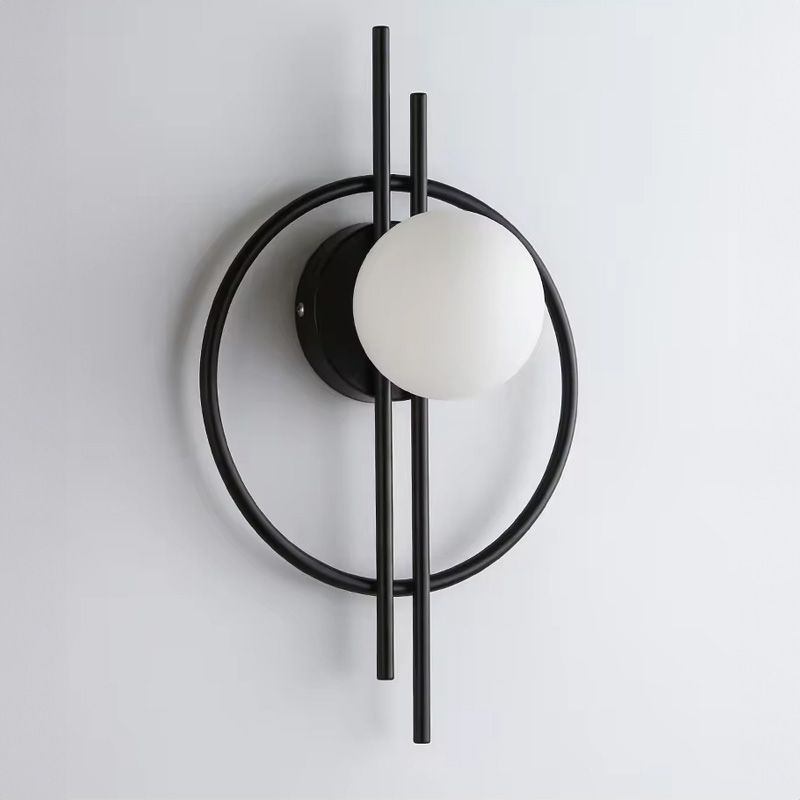LAMPA ŚCIENNA KINKIET APP1435-W CZARNA