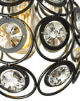 LAMPA WISZĄCA SUFITOWA KRYSZTAŁOWA APP206-1C Czarna  9