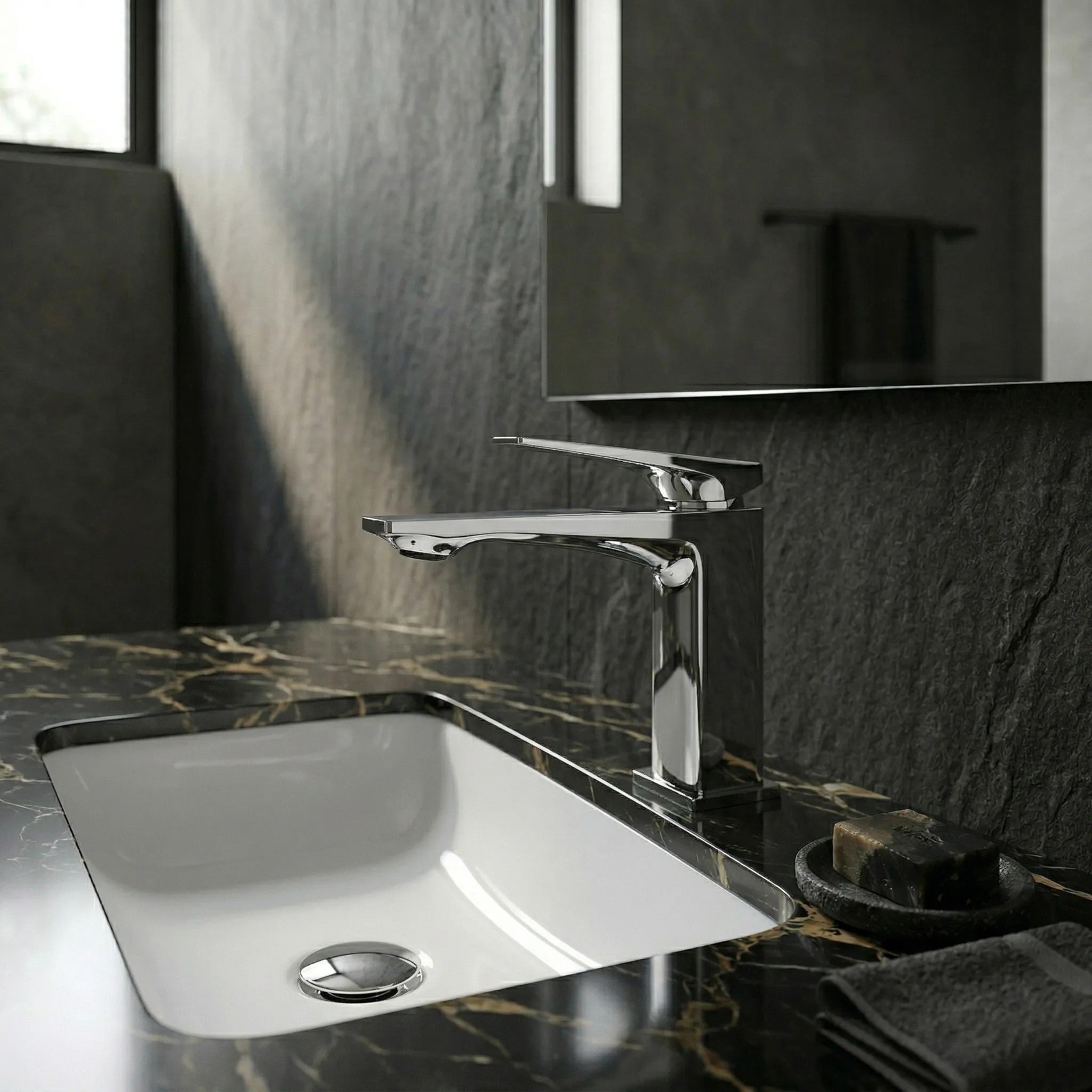 Bateria Umywalkowa PREMIUM REA Prime Chrom Niska  6