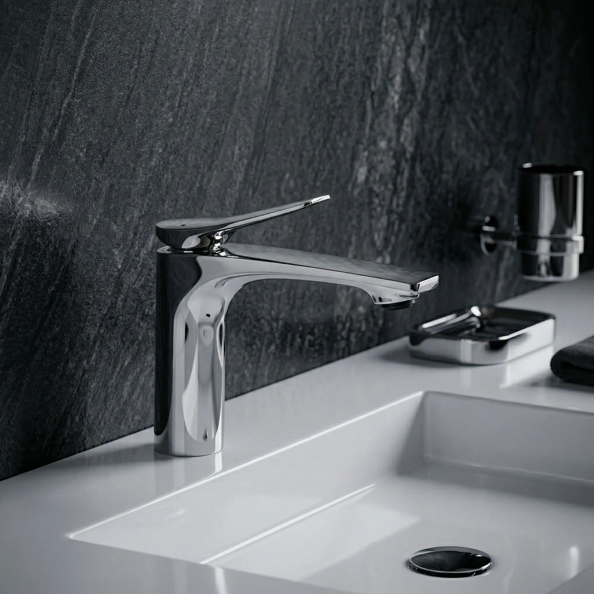 Bateria Umywalkowa PREMIUM REA Vision Chrom Niska  6