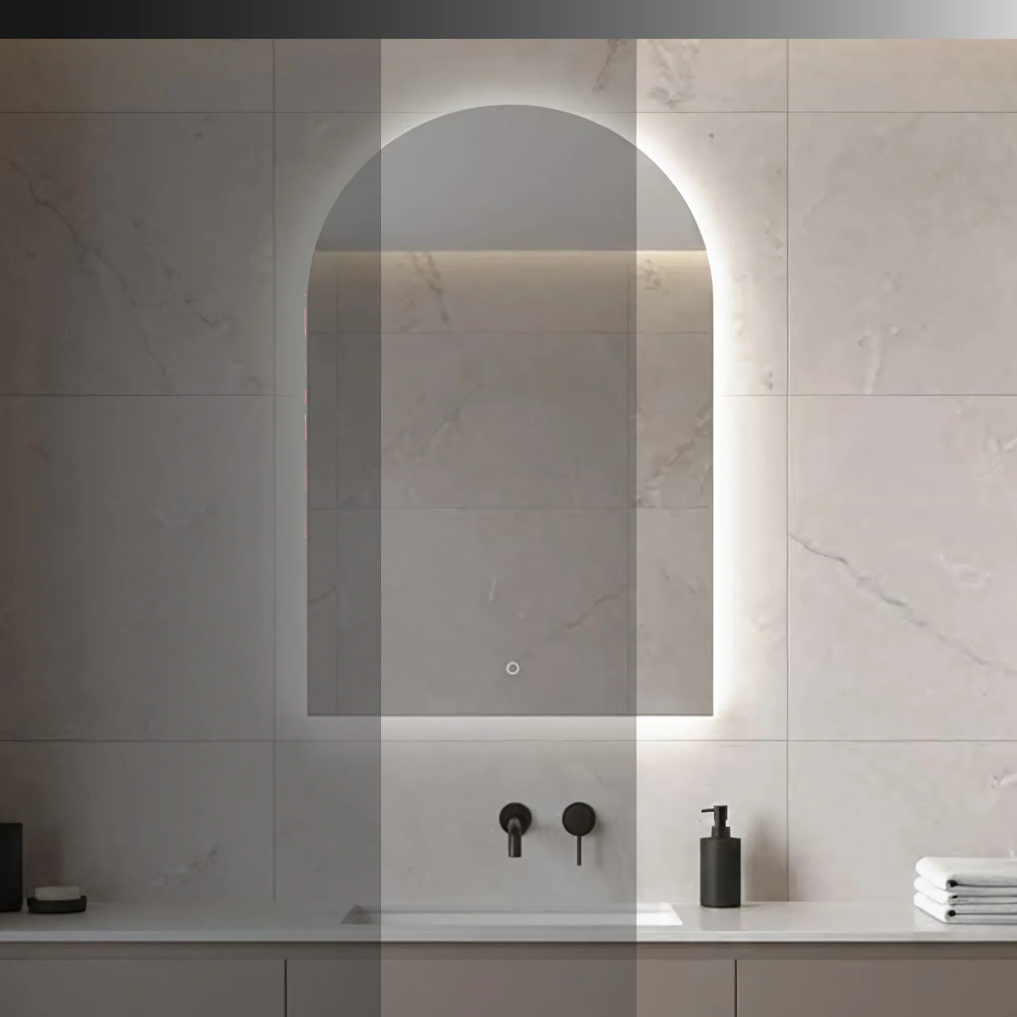 Lustro ścienne LED 90x60cm TOP-1  6