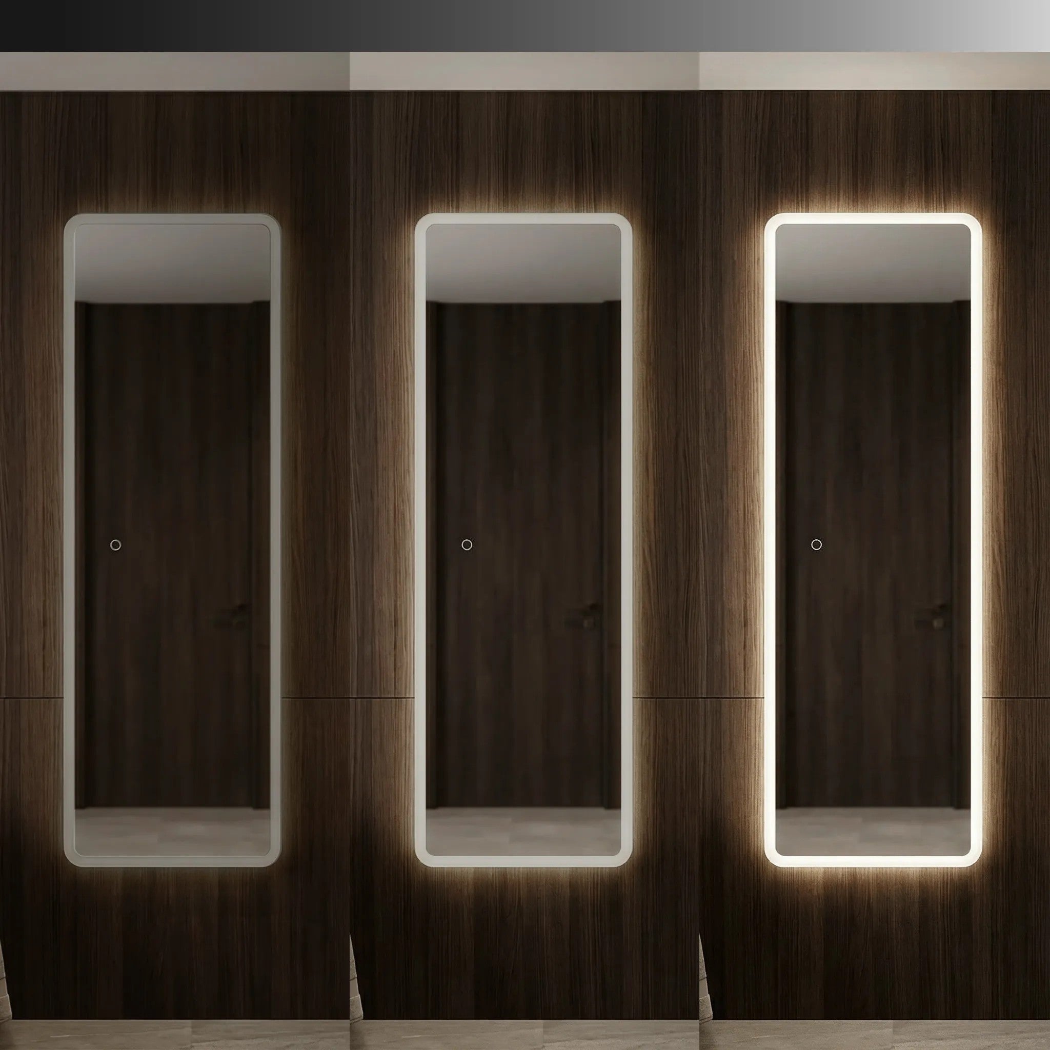 Lustro ścienne LED 150x50cm MOL-SQ  6