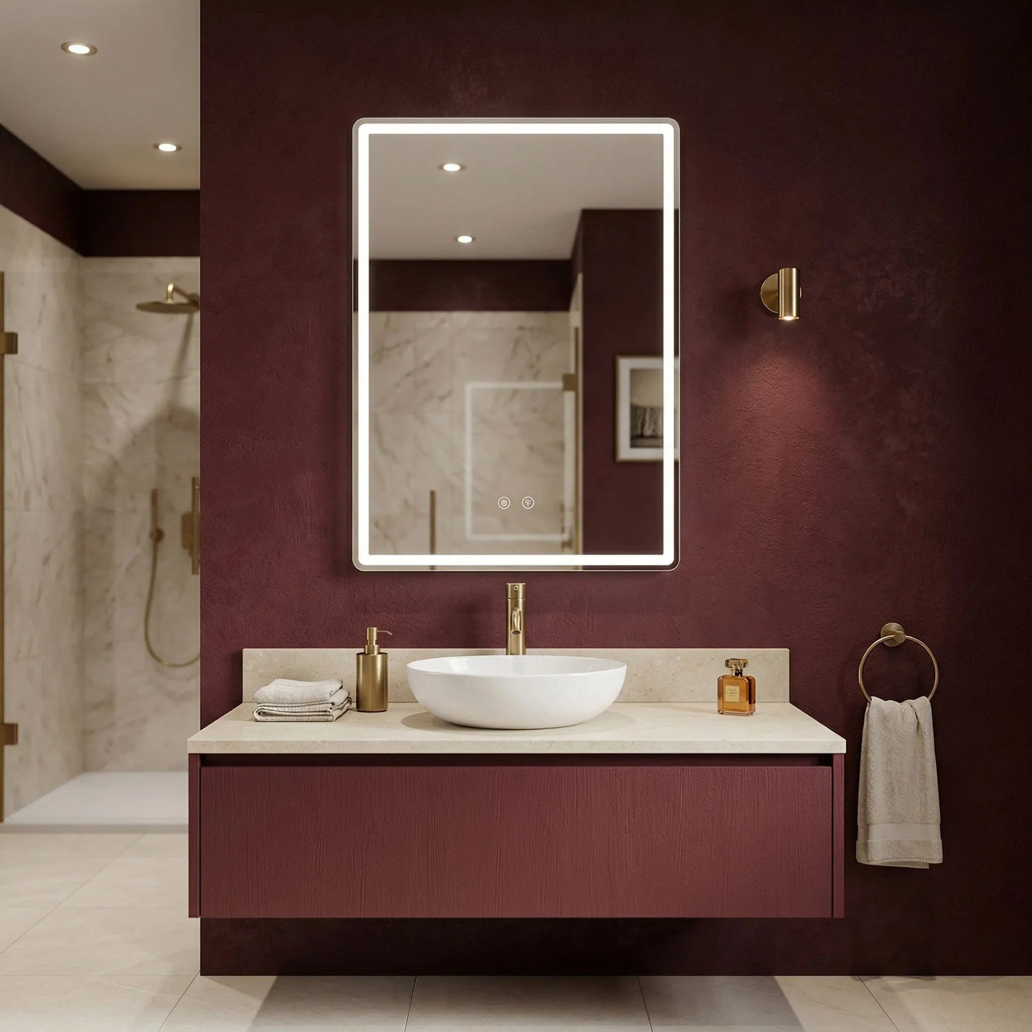 Lustro ścienne LED MARLO 80X60  6