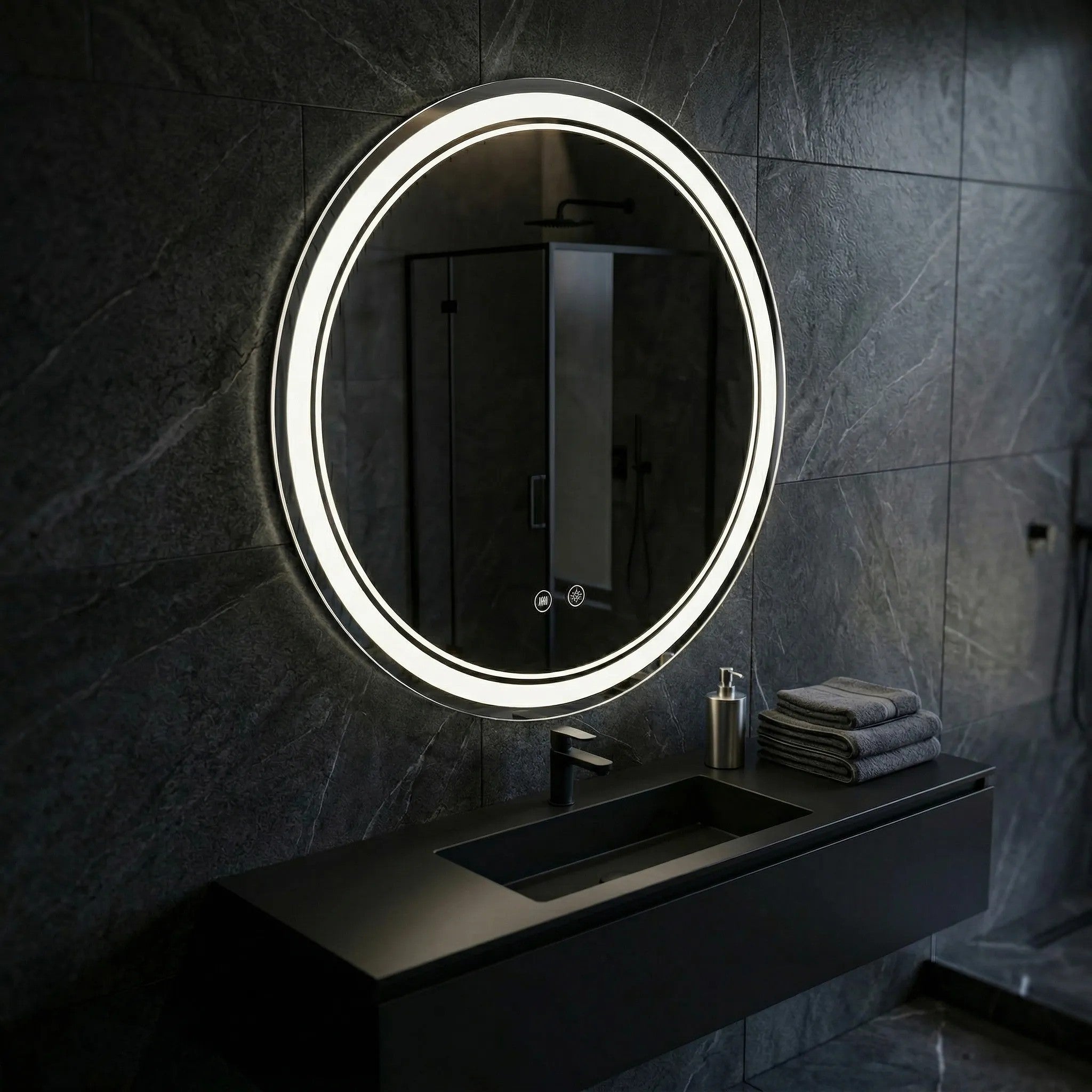 Lustro ścienne LED SOFT 80  6