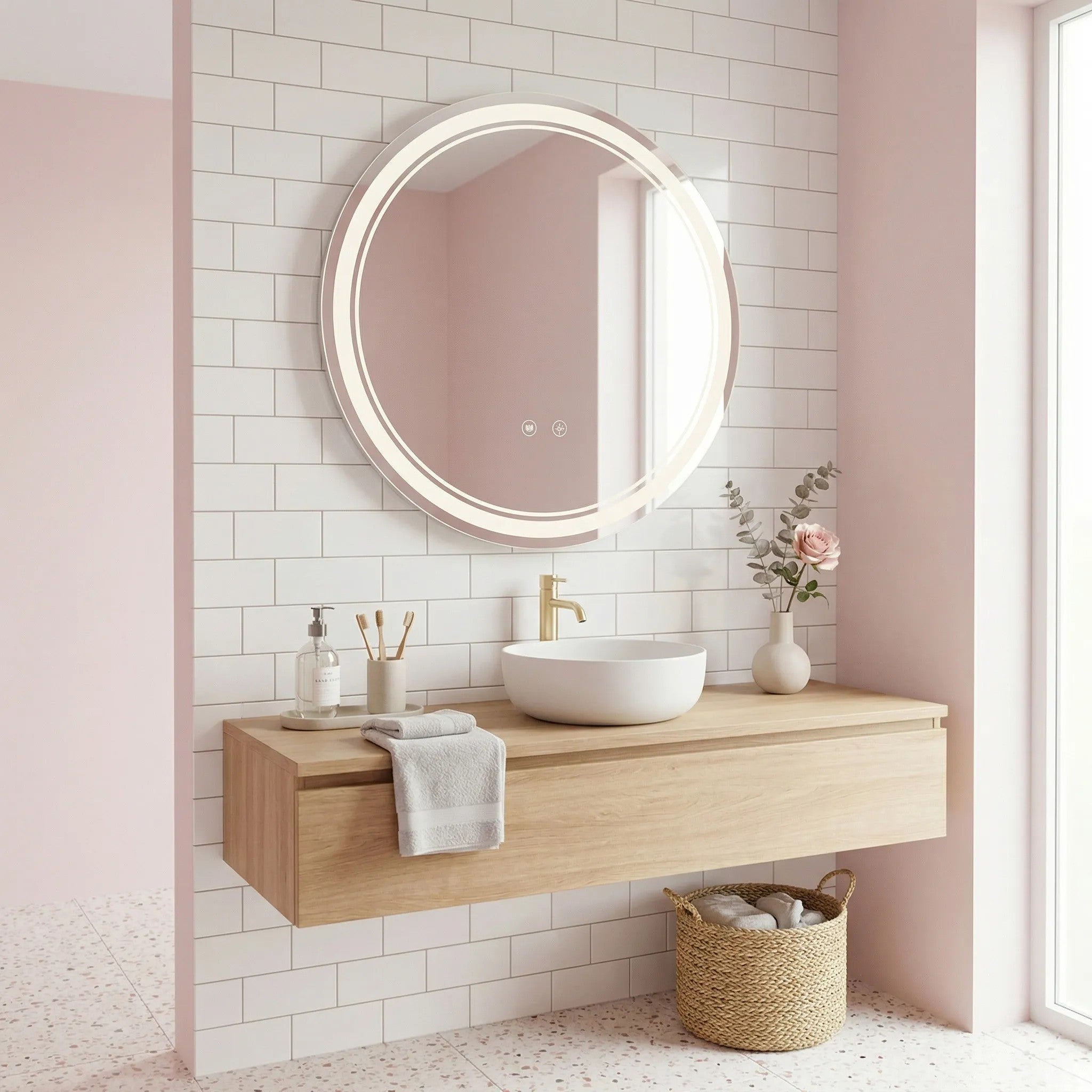 Lustro ścienne LED SOFT 70  6