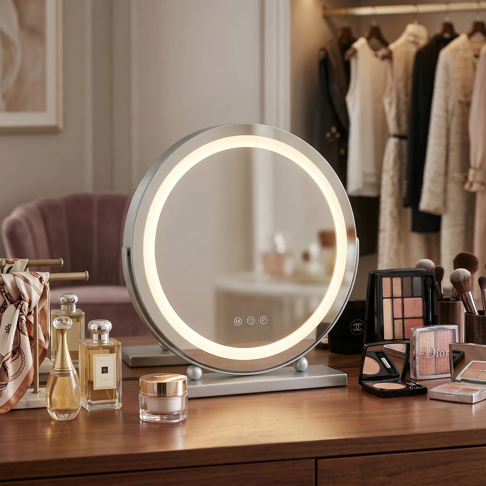 Lustro LED MAKE-UP Chrom 40 cm  6