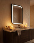 Lustro ścienne LED ZONE 70X50 Czarne  6