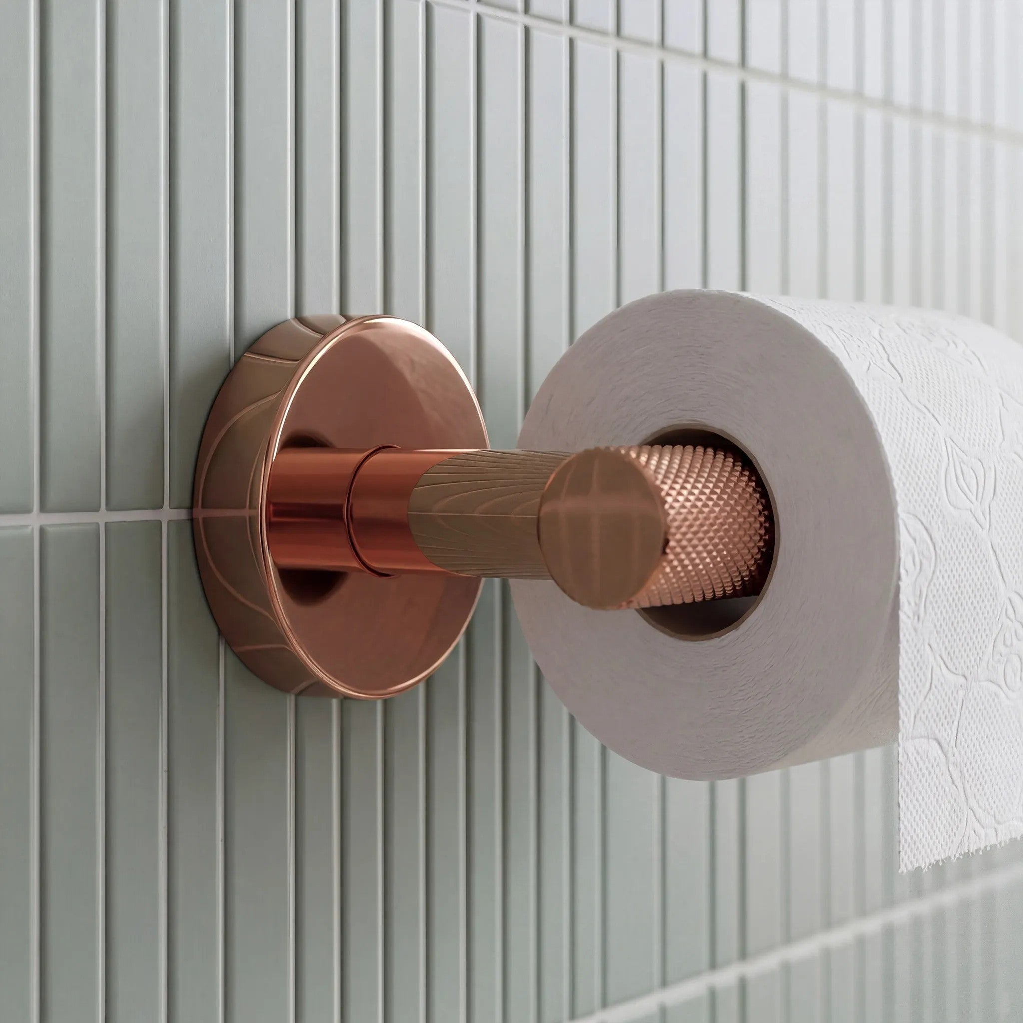 UCHWYT NA PAPIER TOALETOWY 6611 Modern Miedź  6