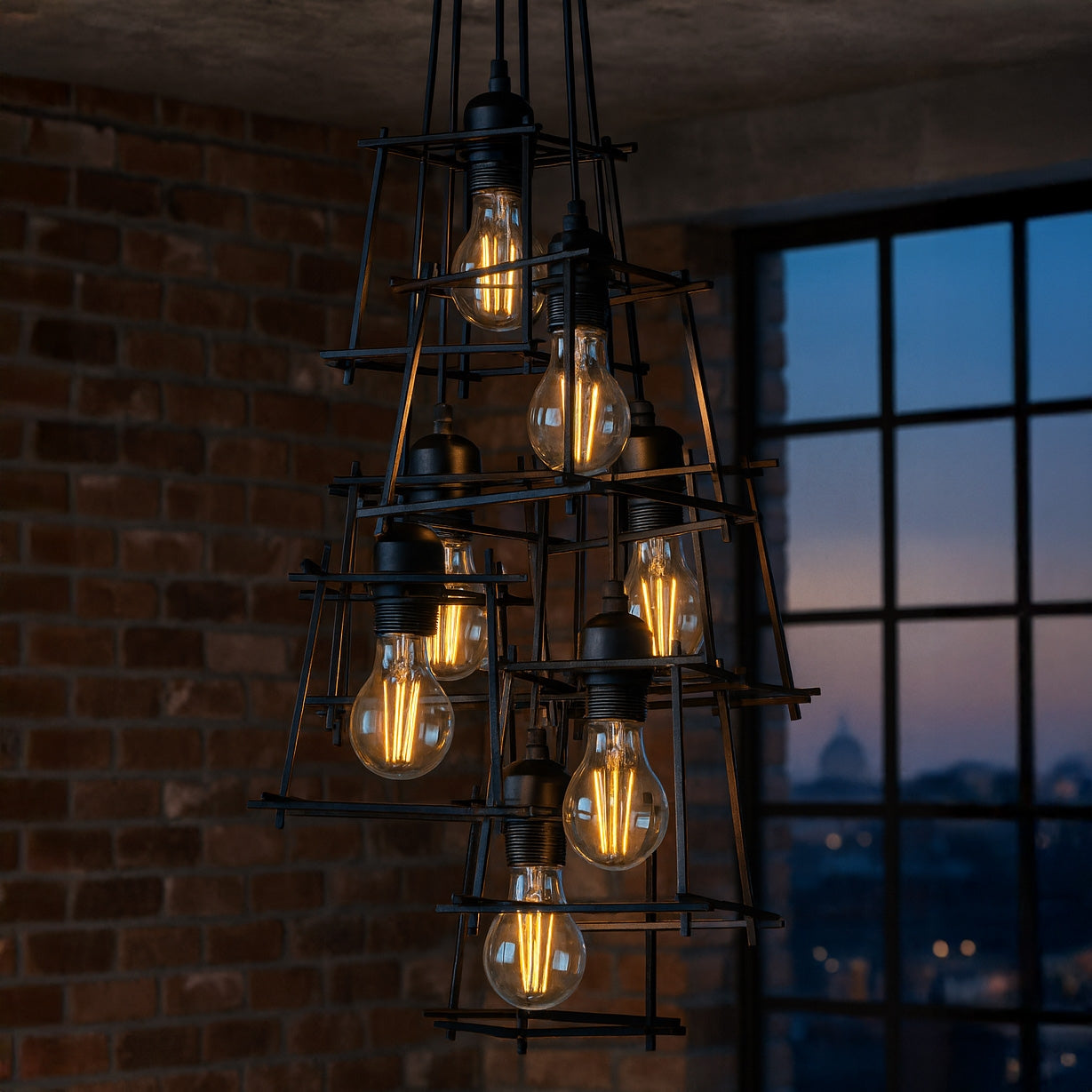 LAMPA SUFITOWA WISZĄCA APP221-7CP  3