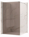 Kabina prysznicowa Walk-In Rea Flexi Brown / Chrome 120  2