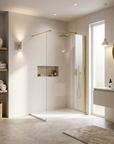 Kabina prysznicowa Walk-In Rea Flexi Transparent / Gold 90  10
