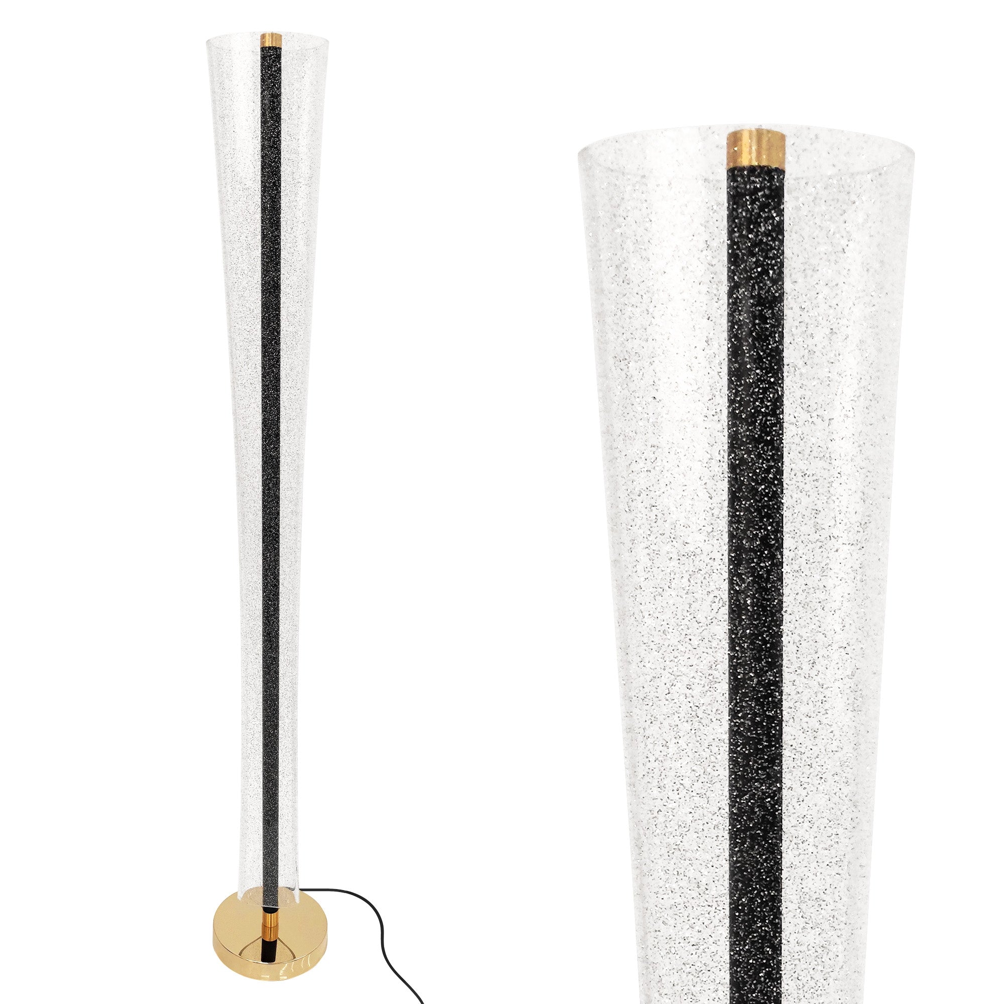 Lampa Stojąca Podłogowa Led Lhj073-f Złota  1