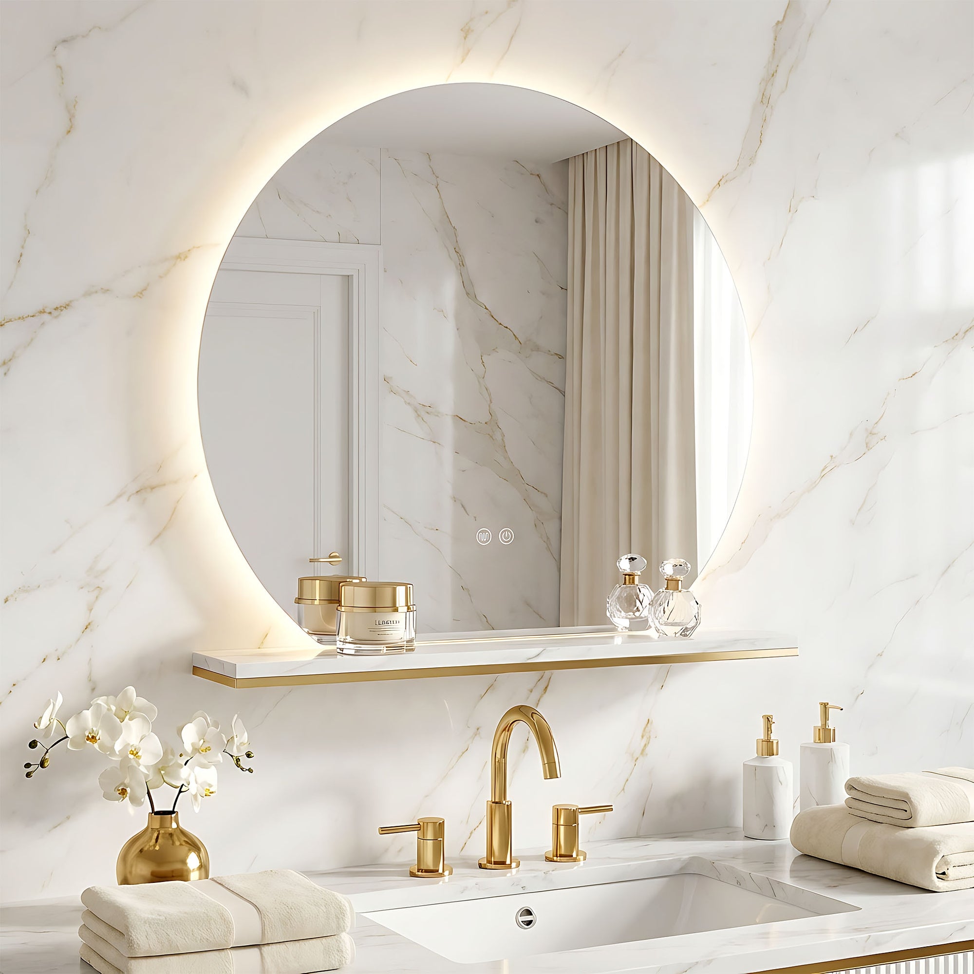 Lustro ścienne LED 100cm Fabio  7