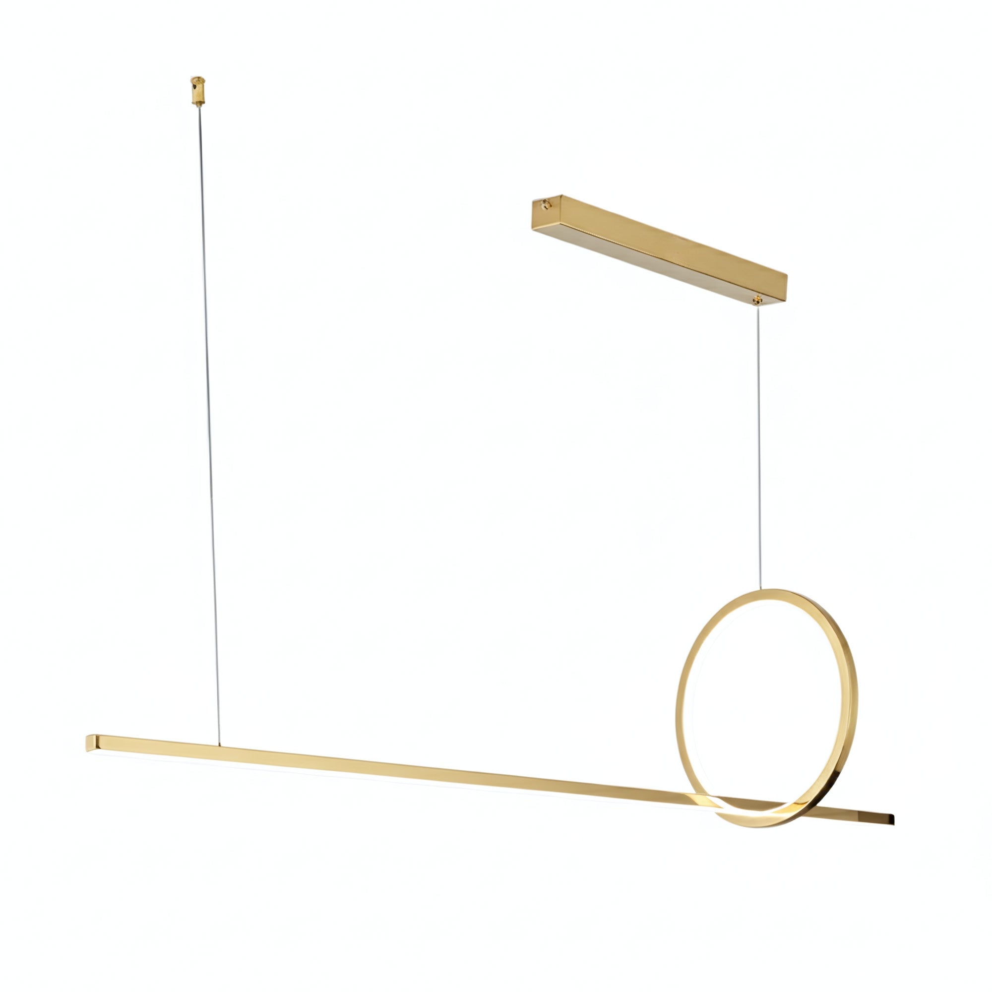 Lampa Sufitowa Wisząca Led Lhj111-cp C Złota Szczotkowana  1