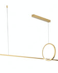 Lampa Sufitowa Wisząca Led Lhj111-cp C Złota Szczotkowana  1