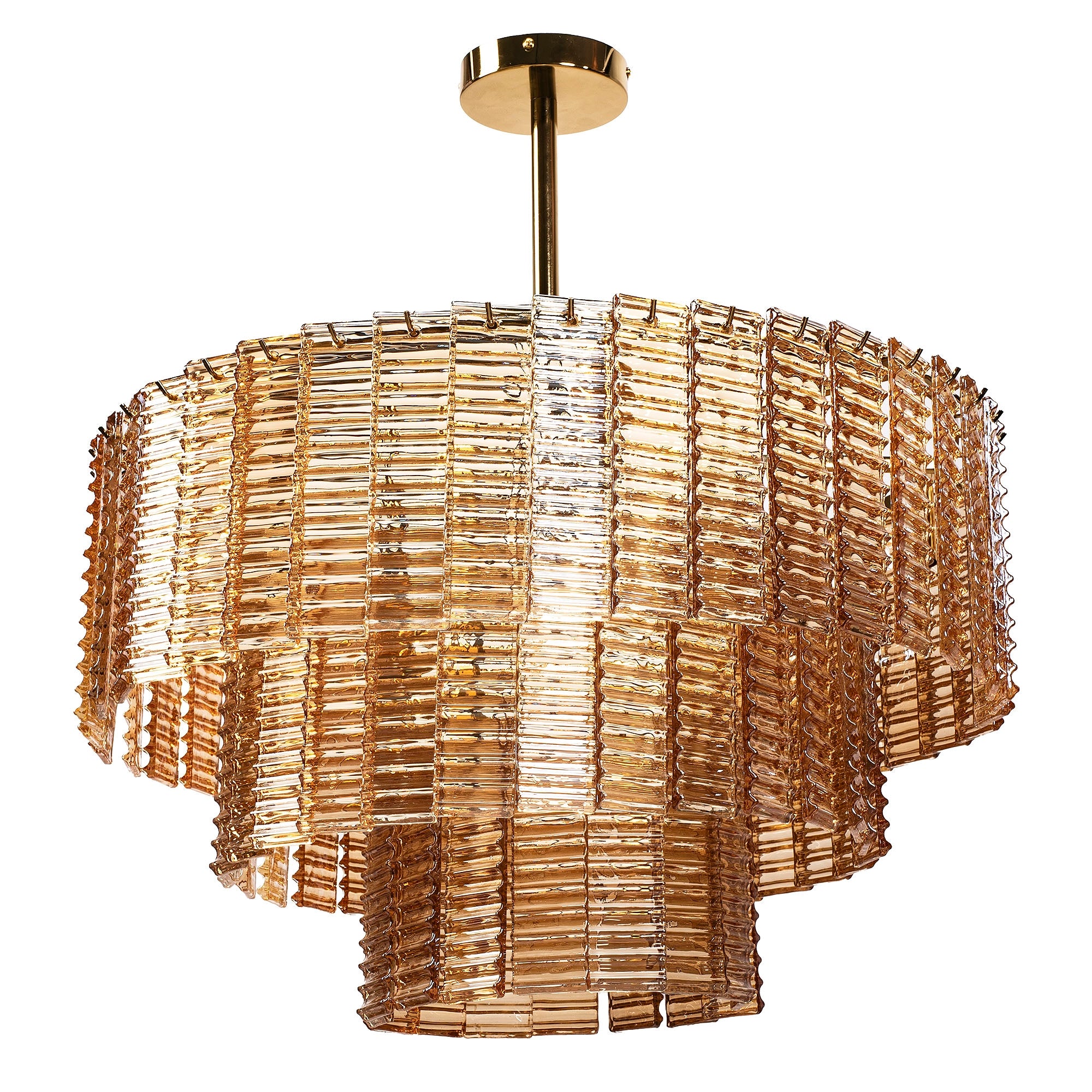 Lampa Sufitowa Wisząca APP1677-8CP Brązowa  4