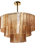 Lampa Sufitowa Wisząca APP1677-8CP Brązowa  4