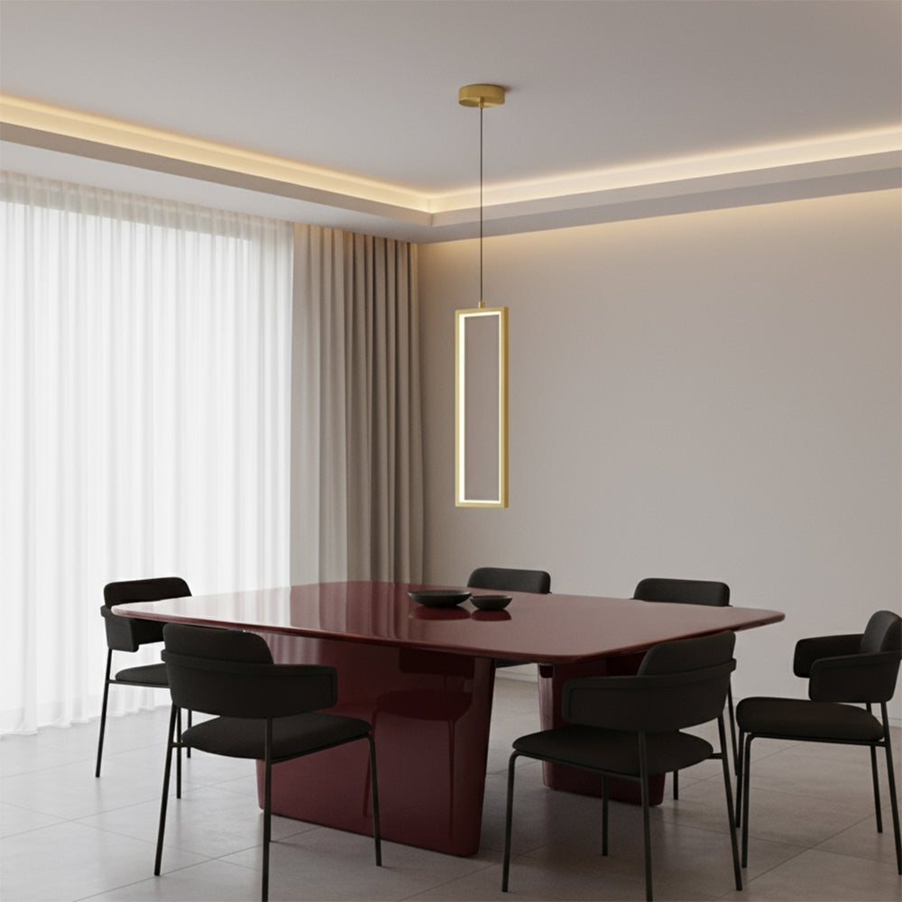 Lampa Sufitowa Wisząca Led Lhj084-1cp Złota  3