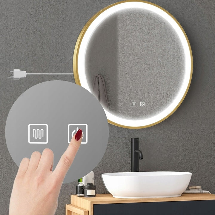 LUSTRO ŚCIENNE LED 60cm MMJ Złote  8