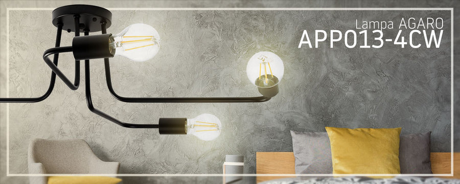 Lampa sufitowa/ścienna pająk Agaro 4
