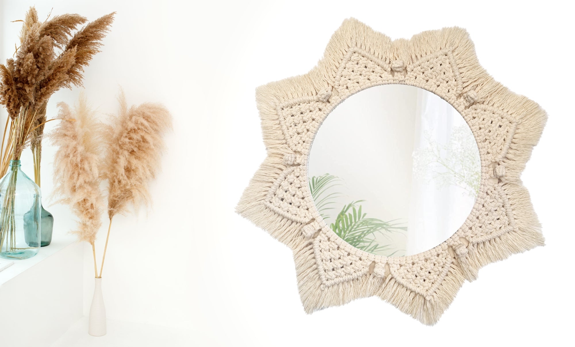 Lustro Ścienne Boho 53cm 322048  3