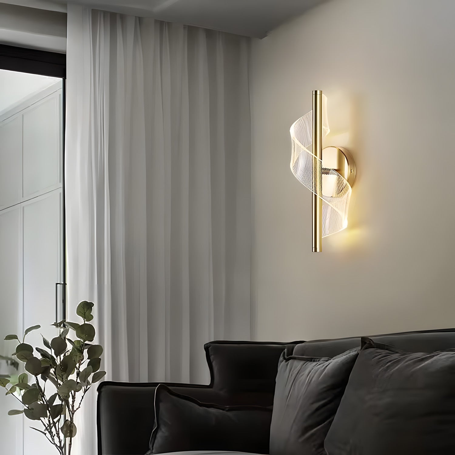Kinkiet Led G032-w Złoty  6